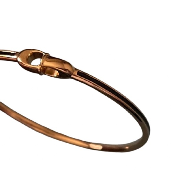 NEW Coach Women's Signature Hoop Earrings Gold Tone - Picture 6 of 13